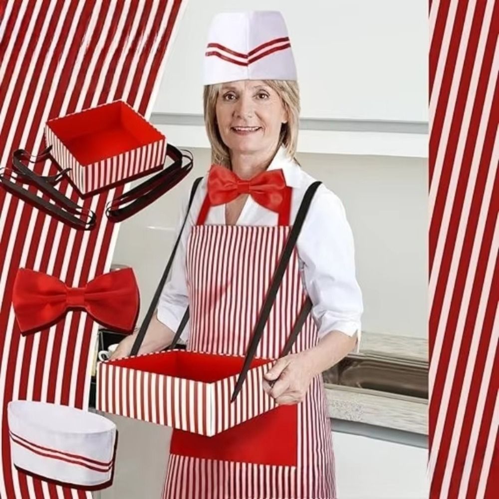 Women Kitchen Accessories - Avental de Cosplay de Garçom de