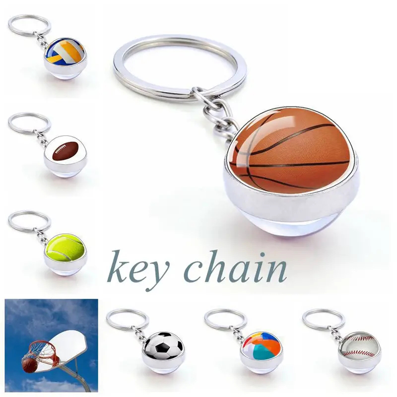 Women'S Volleyball Accessories - Esportes futebol bola de vidro pingente