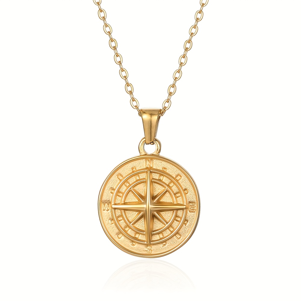 Coin Necklace Delicate - Colar Feminino de Aço Inoxidável com