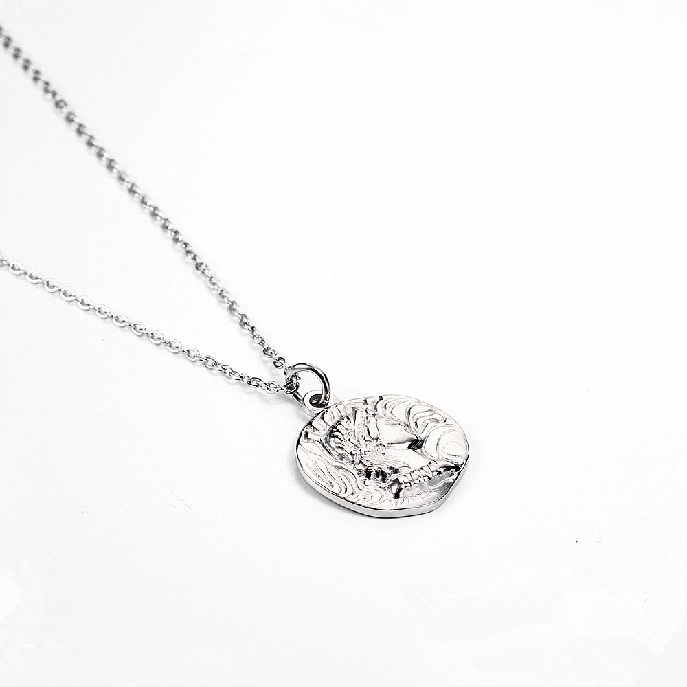 Coin Necklace Delicate - Banhado a ouro rainha elizabeth retrato