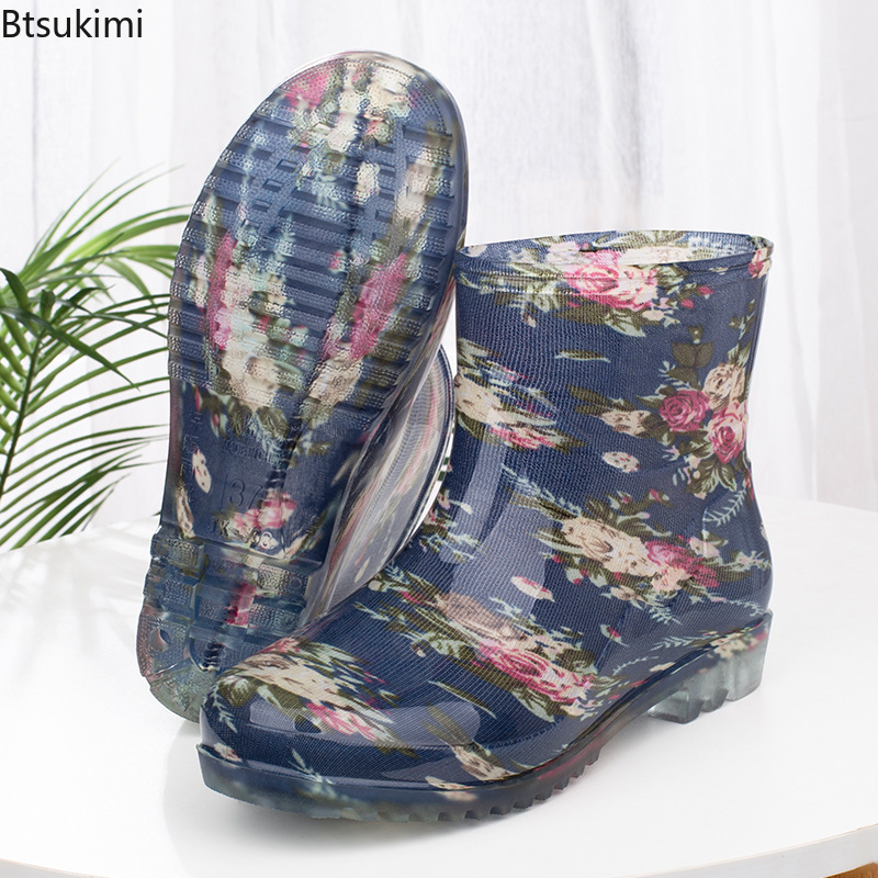 Women Kitchen Accessories - Botas de Chuva Femininas Impermeáveis da