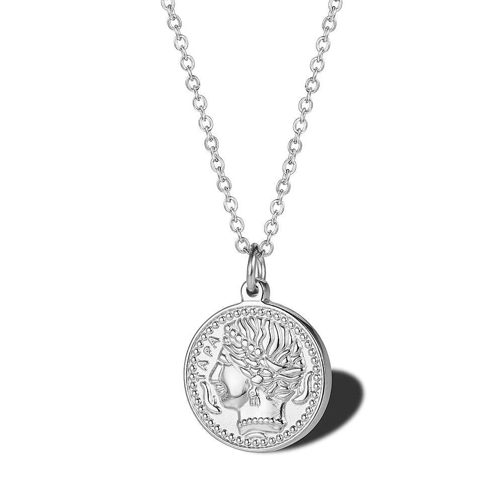 Feminino delicado banhado a ou - Coin Necklace Delicate avaliação e preço
