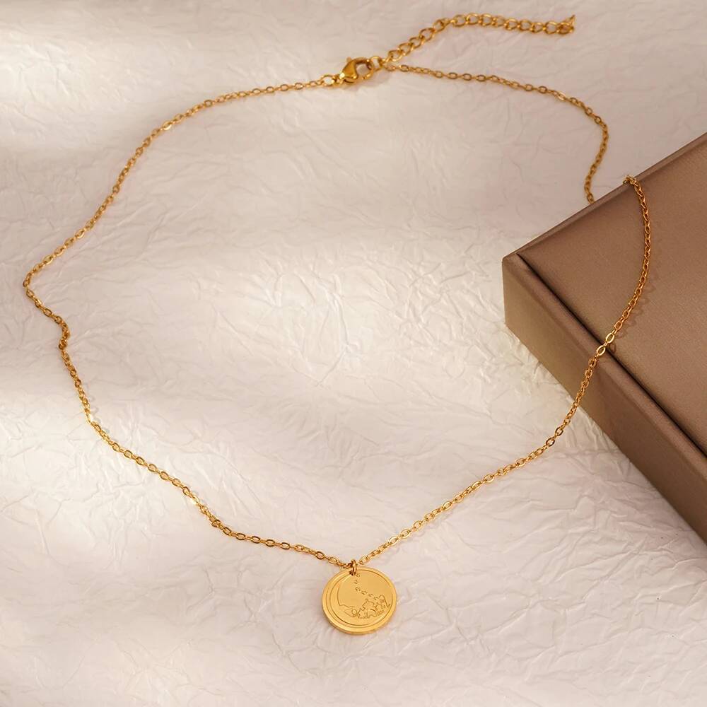 Jerusalém palácio lua moeda di - Coin Necklace Delicate avaliação e preço
