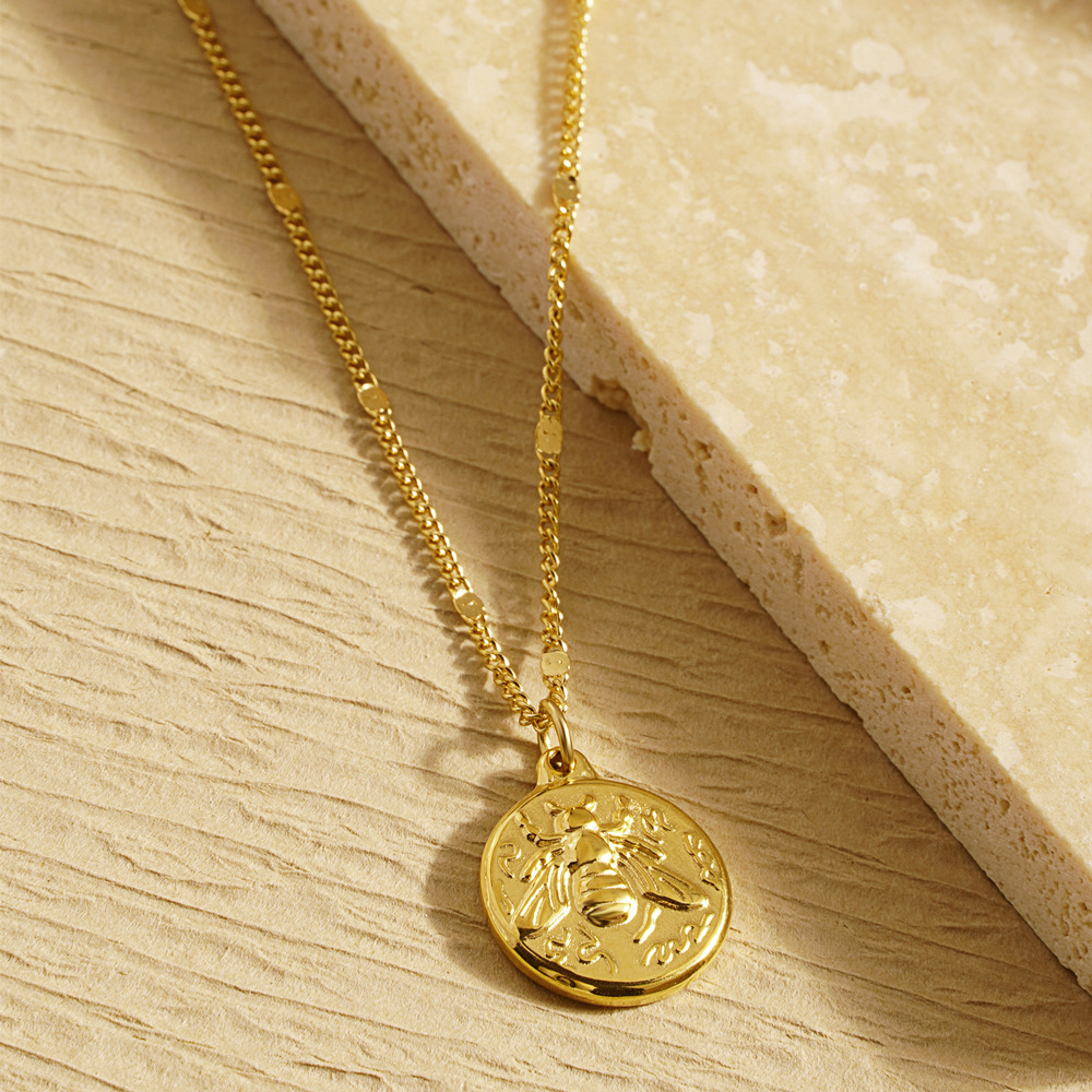Colar Feminino de Aço Inoxidáv - Coin Necklace Delicate avaliação e preço