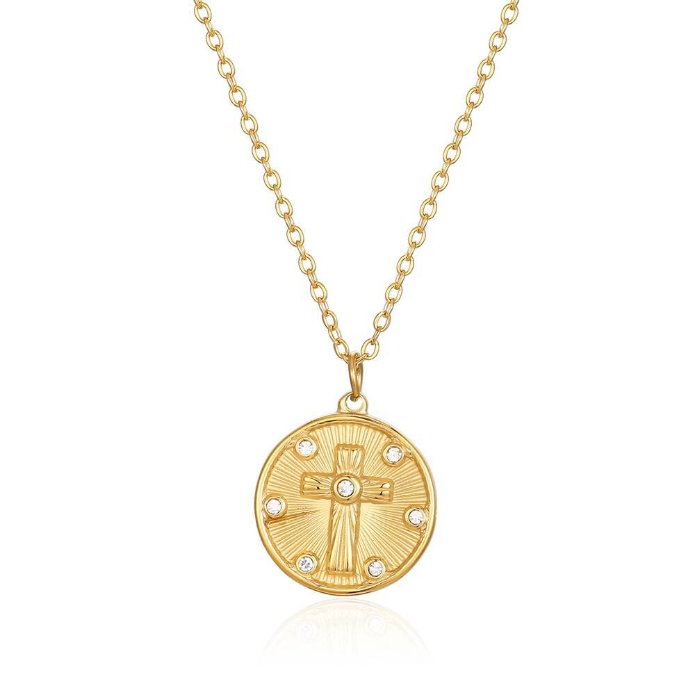 Feminino delicado moeda redond - Coin Necklace Delicate avaliação e preço