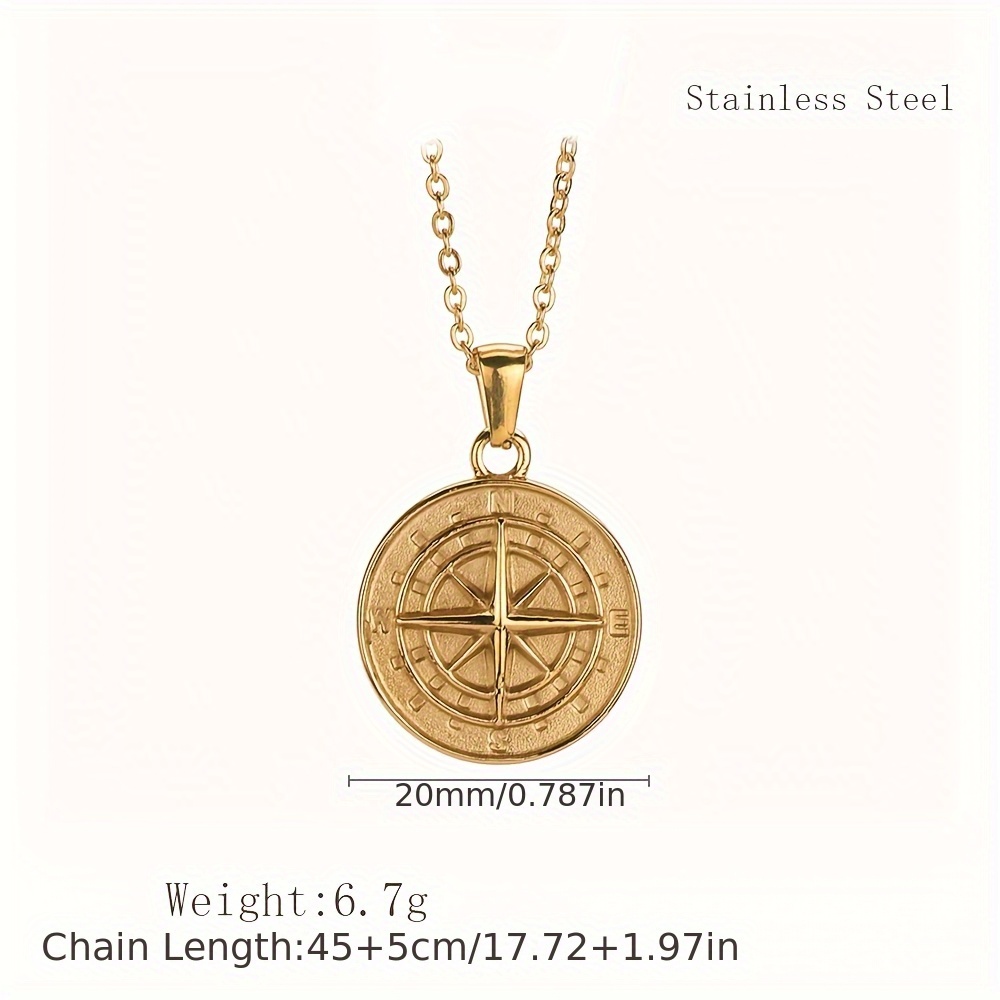 Colar Feminino de Aço Inoxidáv - Coin Necklace Delicate avaliação e preço
