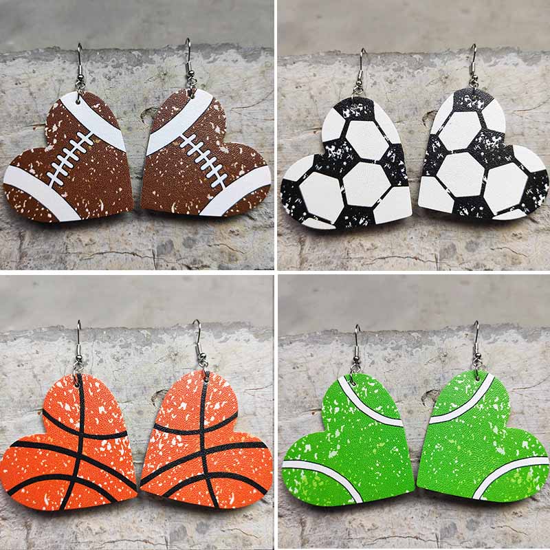Coração de couro do plutônio b - Women'S Volleyball Accessories avaliação e preço