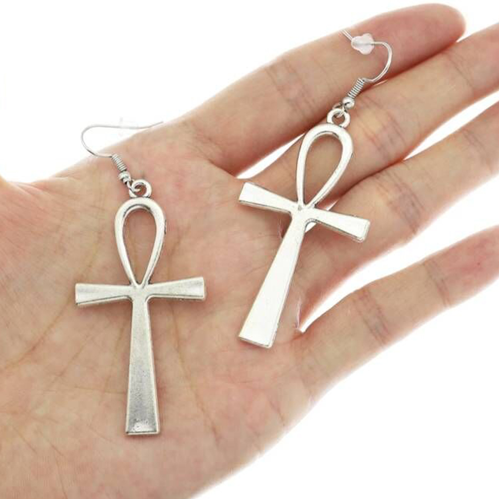 Brincos egípcios grandes ankh  - Women'S Egyptian Accessories avaliação e preço