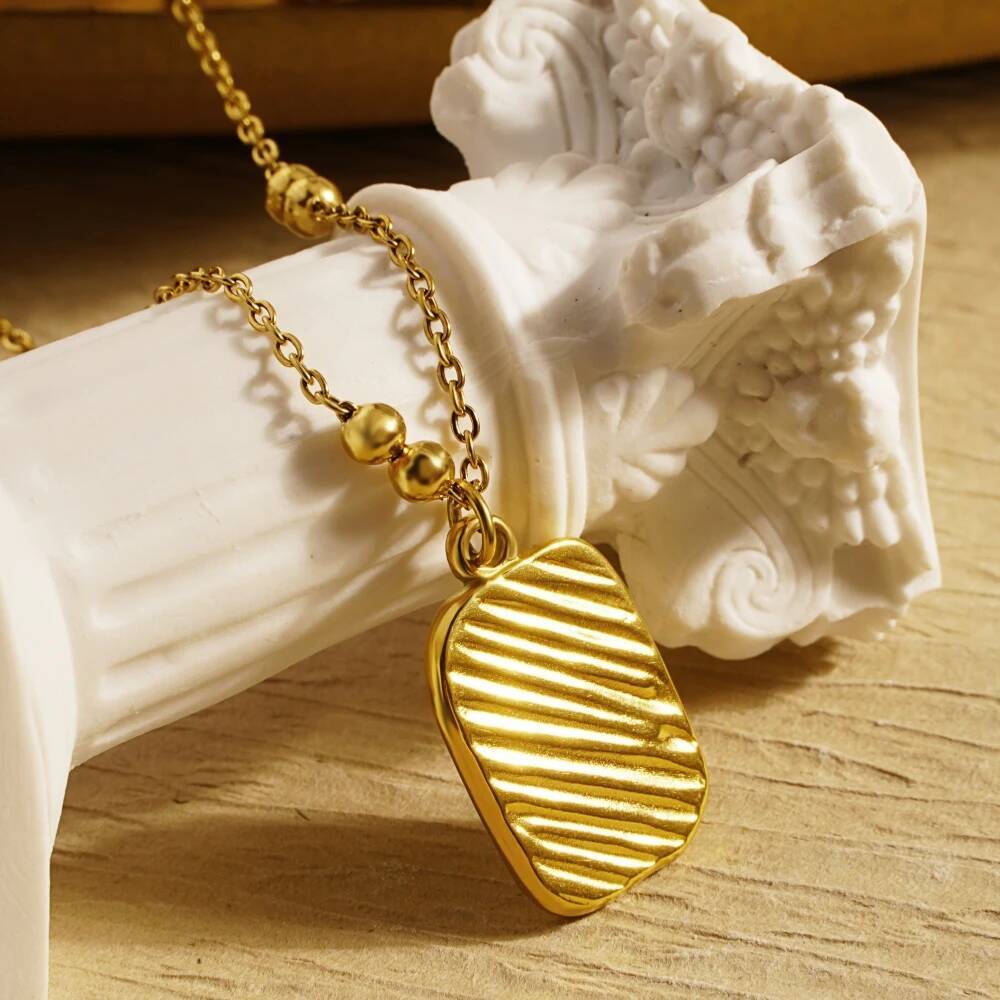 Moda de aço inoxidável rosa fl - Coin Necklace Delicate avaliação e preço