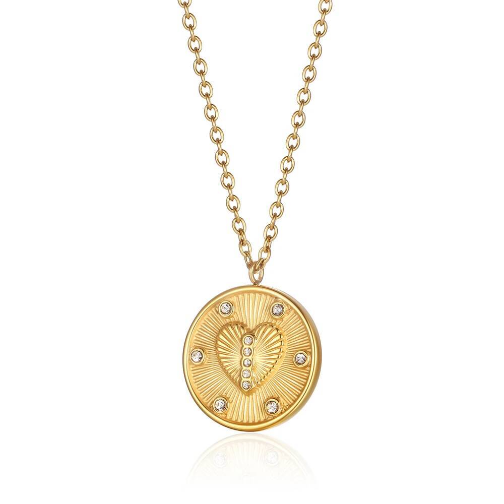 Mulheres de aço inoxidável del - Coin Necklace Delicate avaliação e preço