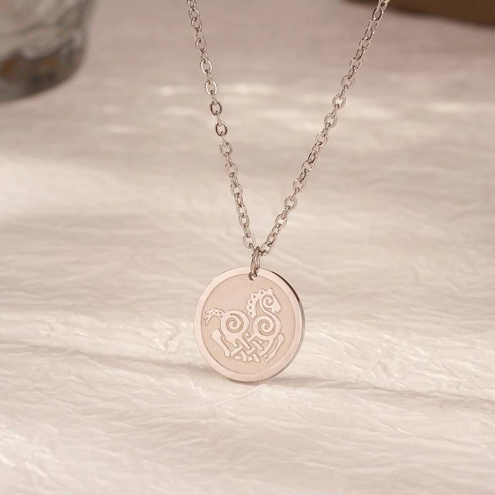 Moda feminina de aço inoxidáve - Coin Necklace Delicate avaliação e preço