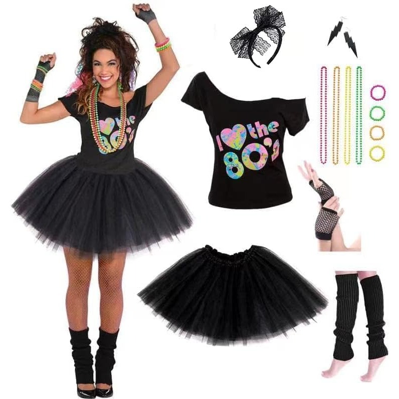 Fantasia Feminina Anos 80 com  - Women Accessories Earrings avaliação e preço