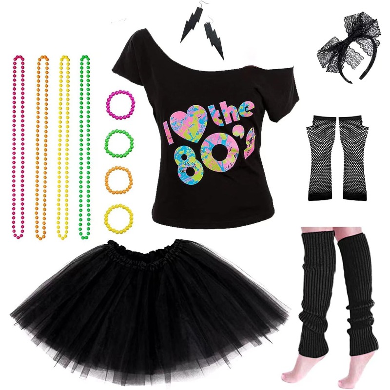 Fantasia Feminina Anos 80 com  - Women Accessories Earrings avaliação e preço