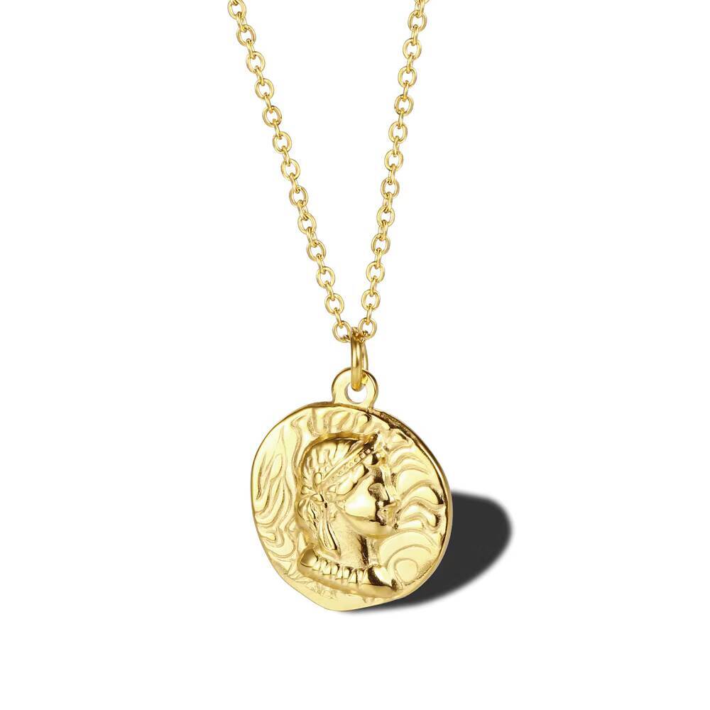 Aço inoxidável banhado a ouro  - Coin Necklace Delicate avaliação e preço