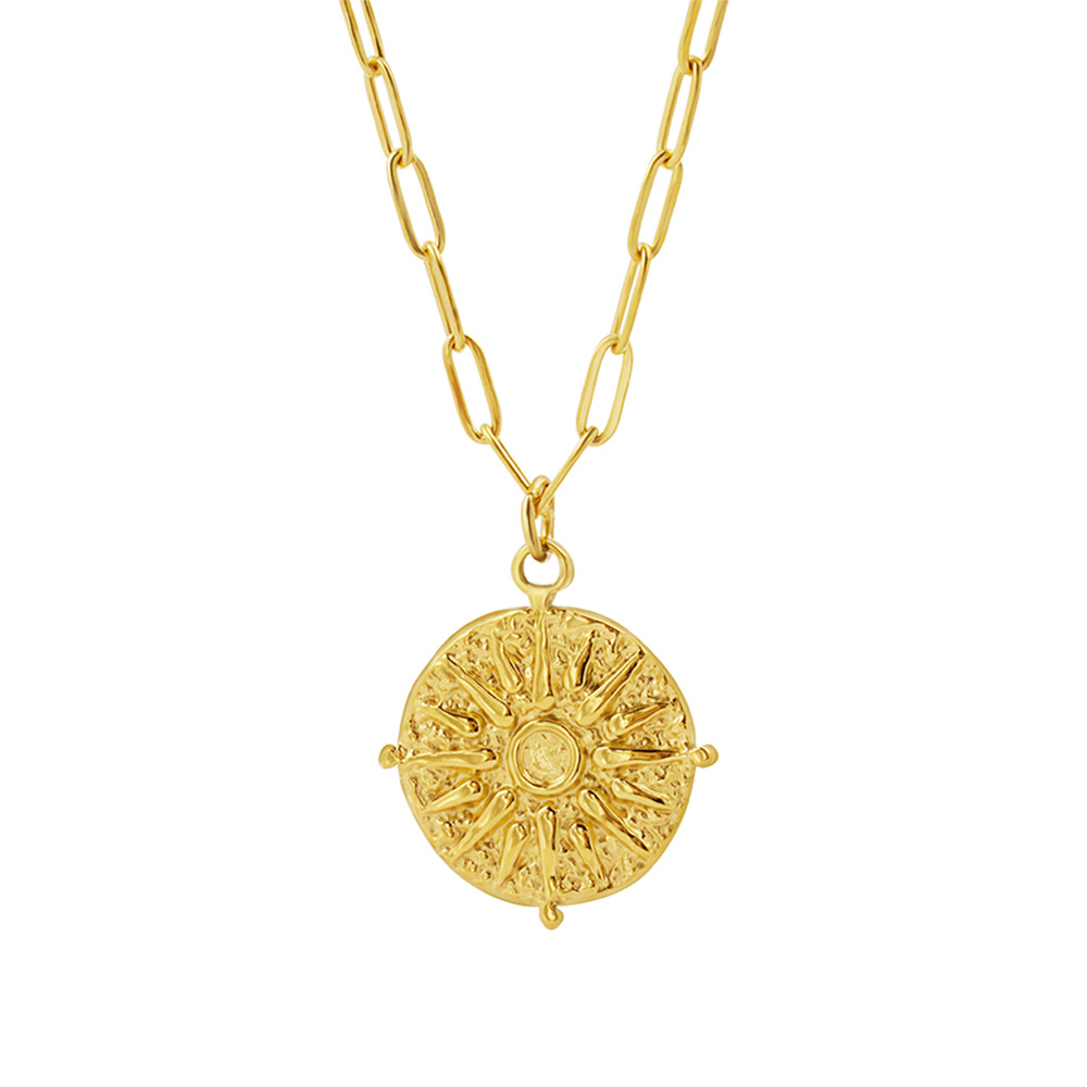 Colar com Pingente Redondo de  - Coin Necklace Delicate avaliação e preço