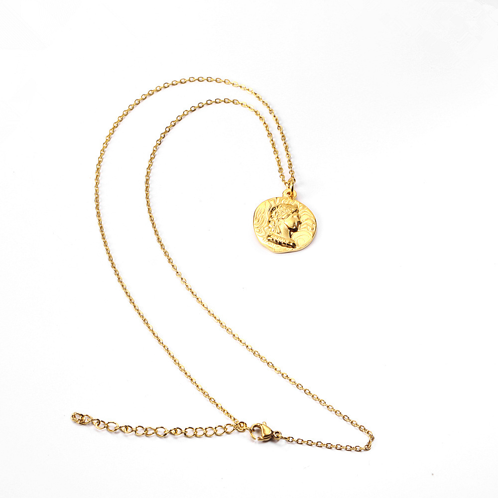 Banhado a ouro rainha elizabet - Coin Necklace Delicate avaliação e preço