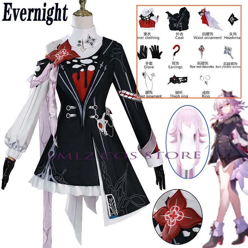 Recém noite cosplay honkai: st - Women'S Anime Accessories avaliação e preço