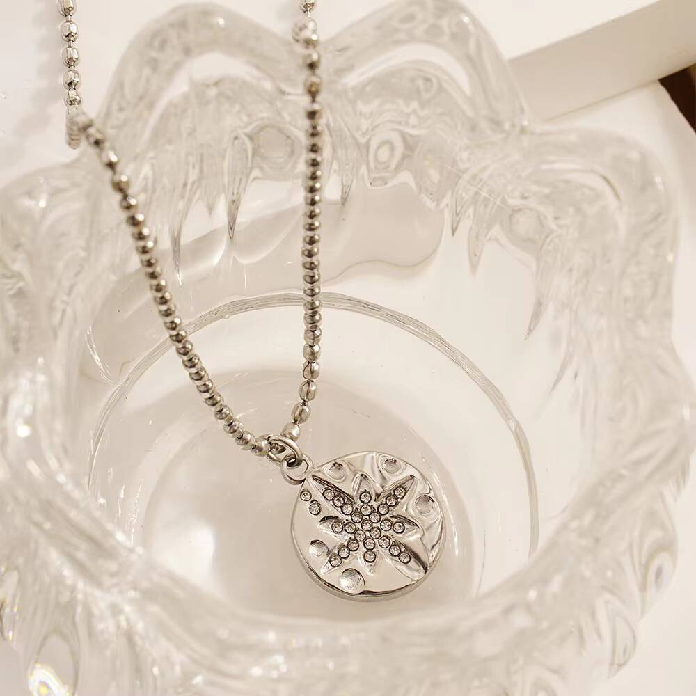 Mulheres de aço inoxidável del - Coin Necklace Delicate avaliação e preço