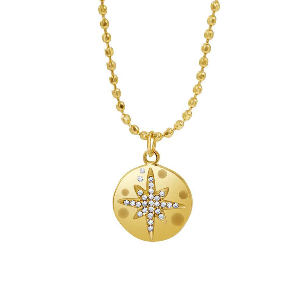 Mulheres de aço inoxidável del - Coin Necklace Delicate avaliação e preço