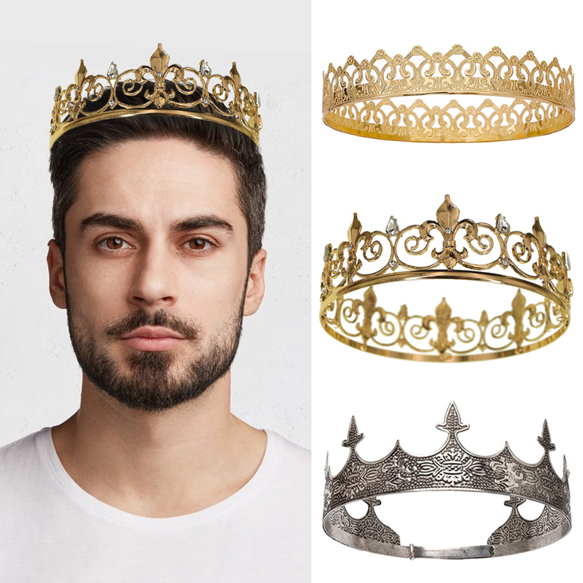 Coroa real king queen para hom - Queen Accessories avaliação e preço