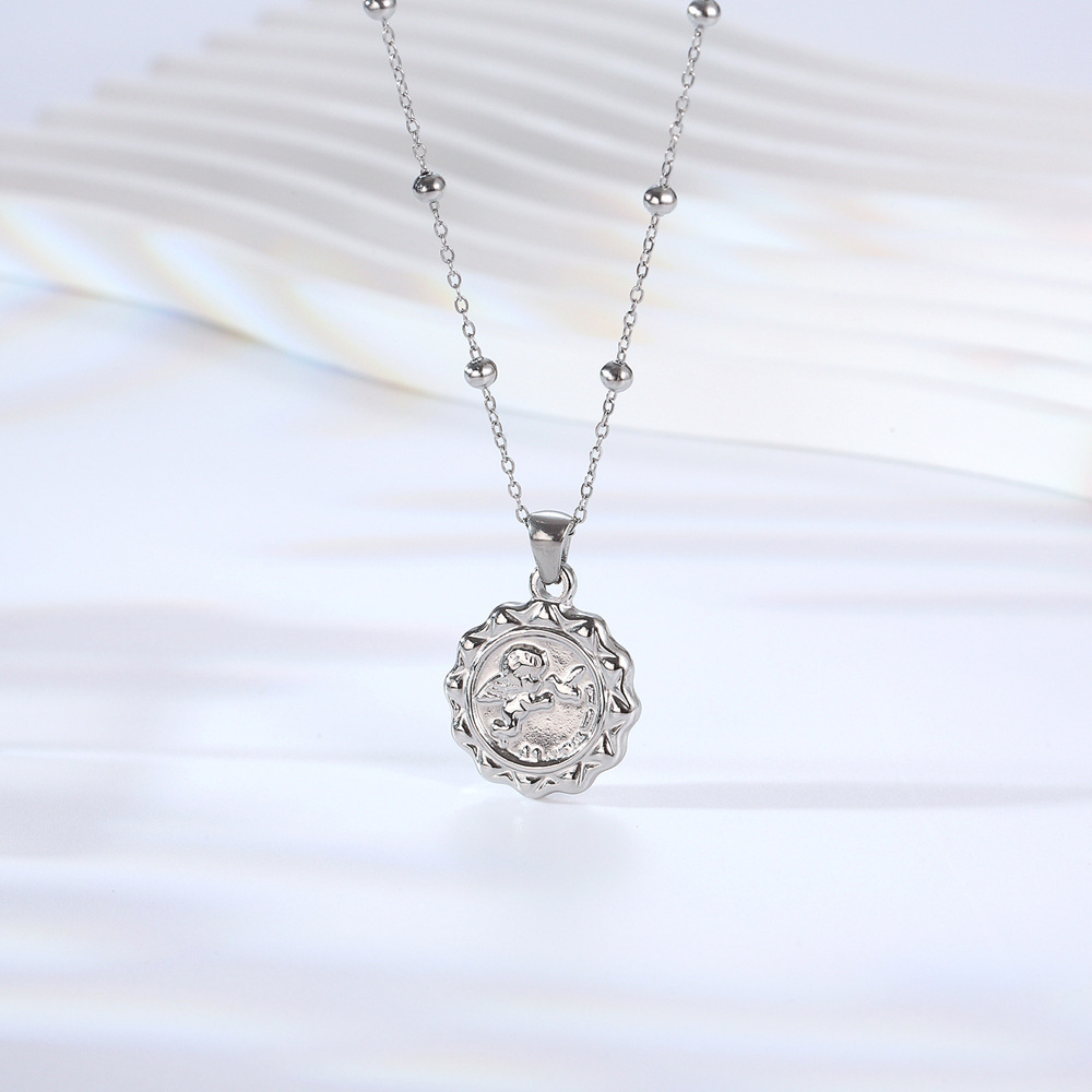 Mulheres delicadas o anjo cupi - Coin Necklace Delicate avaliação e preço